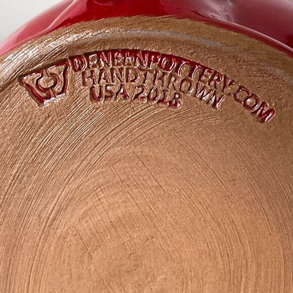 Deneen Pottery The National WWII Museum New Orleans Louisiana Mug Red 2018 16 Oz - Picture 10 of 11